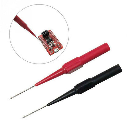 4pcs Multimeter Testing Leads Kit For Fluke Back Probes Sharp Needles Micro Pins