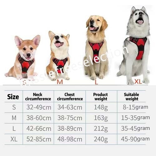 Adjustable No-pull Outdoor Harness Vest S-XL Front Range Mesh Puppy Dog Pet