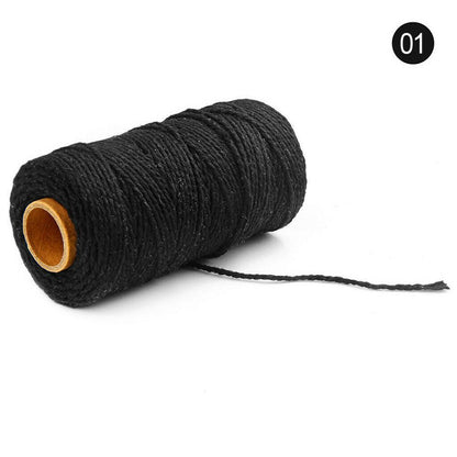 91.5M Yards Cotton Yarn Macrame Rope Twisted Soft Cotton Twine String Cord