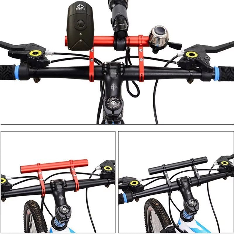 Bike Handlebar Extender Handle Bar Extension Mount Bicycle Flashlight Holder