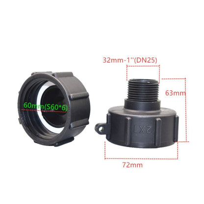 IBC IBC Tank Adapter S60 Hose Connector IBC Ton Barrel Connector  Water Tank