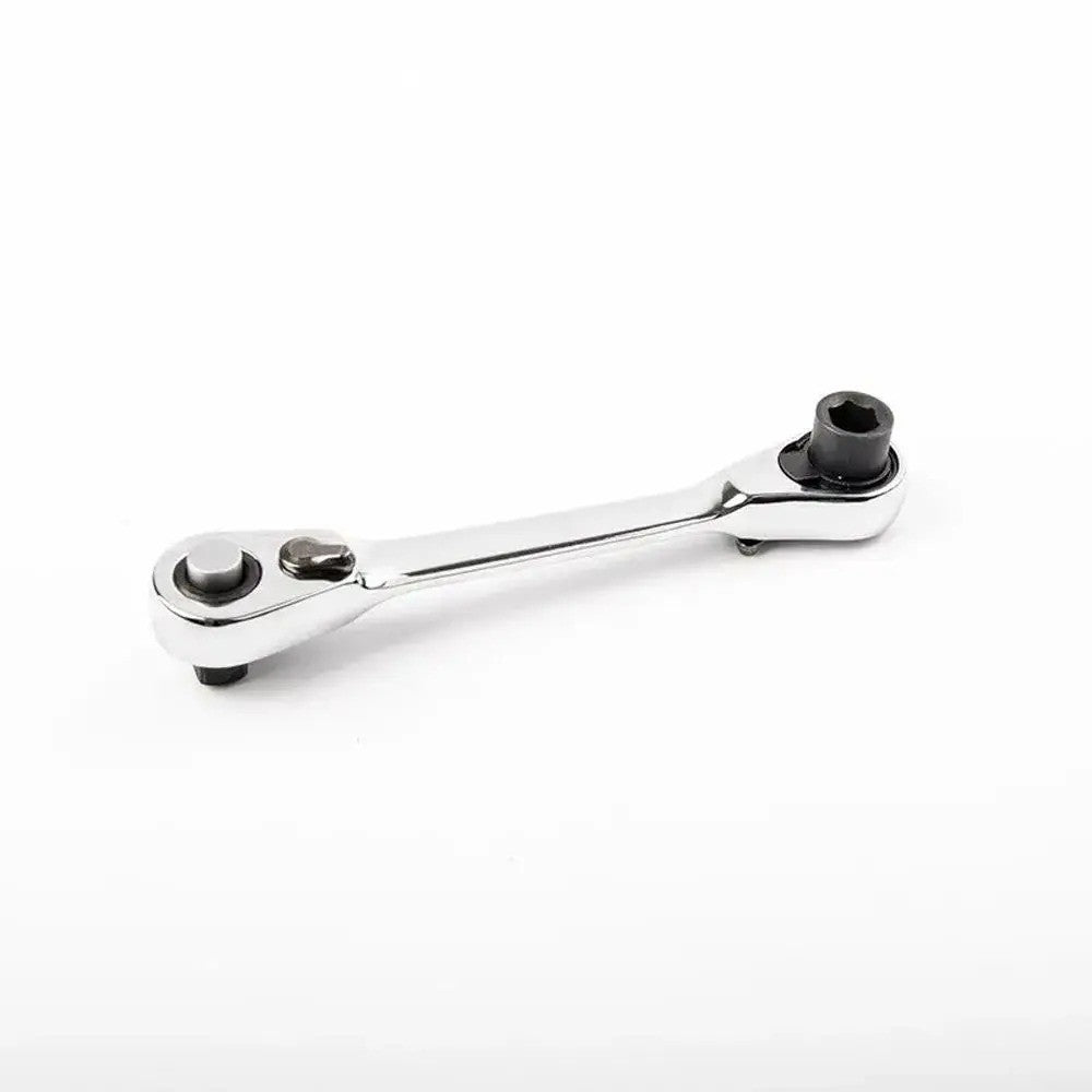 Mini Treble 1/4 Ratchet Wrench Double Ended Quick Socket Ratchet Wrench Screwdri