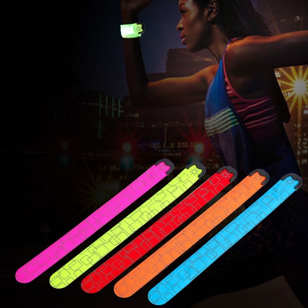 5 Colors LED Light Band Battery Style Reflective Running Gear  Unisex