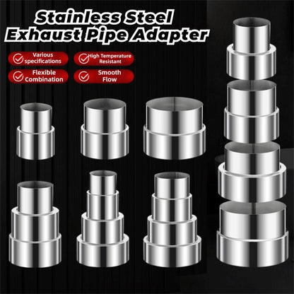 Stainless Steel Exhaust Pipe Reducer Adapter Pipeline Variable Diameter Joint