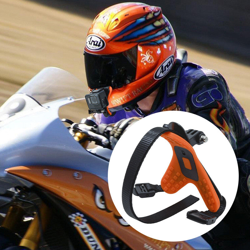 Helmet Chin Mount Holder Motorcycle Strap Compatible with GoPro Hero 9/8/7/6/5 Sports Camera