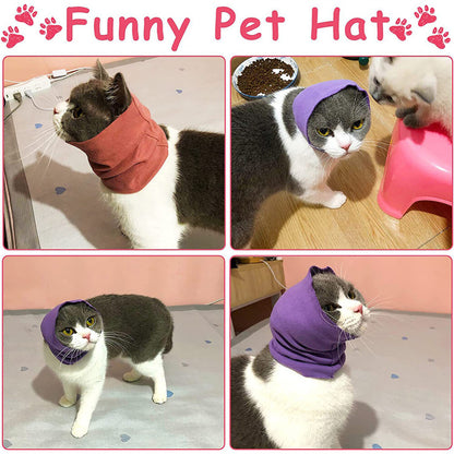 Calming Dog Ears Cover for Noise Reduce Pet Hood Earmuffs for Grooming Bathing