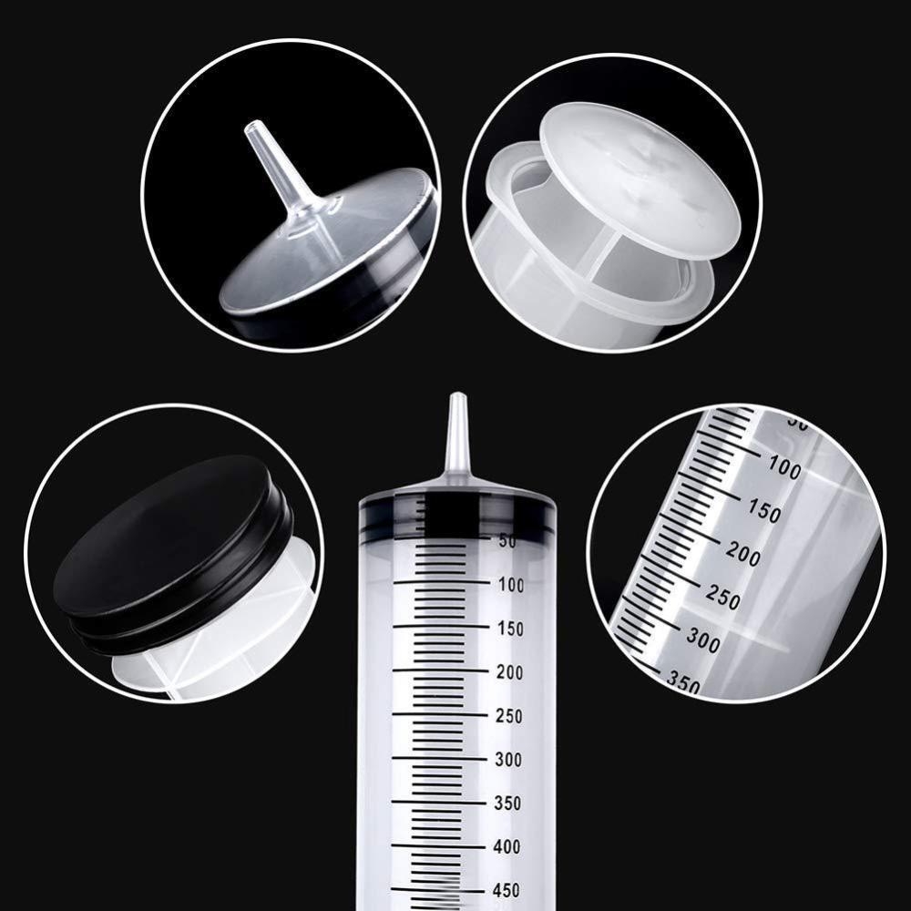150ml-550ml Syringe Large Capacity Syringes Reusable Pump Measuring with Tube AU