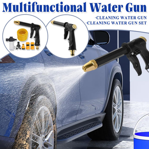 Garden Hose Nozzle Auto Wash Water Gun High Pressure Spray for Cleaning Watering