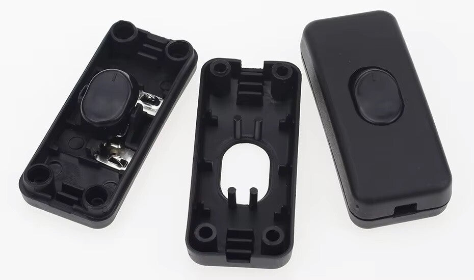 5 x 12V INLINE ON / OFF BLACK ROCKER SWITCH LAMP SPOT LIGHT INLINE CARAVAN