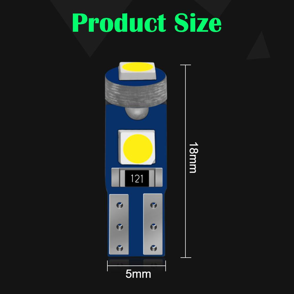 10 x T5 3smd Cool White 3030 smd Super Bright T5 LED Globes (10pcs)