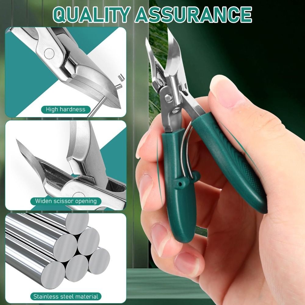 3-Piece Sets Wide Jaw Opening Eagle Beak Beveled Nail Clippers