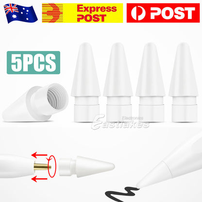 5Pcs Replacement Tips Compatible with Apple Pencil Tip 1St 2Nd PRO Generation Extra Nibs Nib