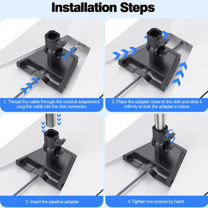 Starlink Gen 3 Pipe Adapter Roof Pole Mount Kit for Starlink V3 Standard Dish