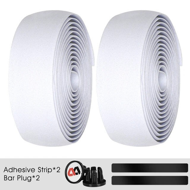 2x Thick Bicycle Handlebar Tape Bar Drop Wrap MTB Road Bike Anti-Slip Punch NEW