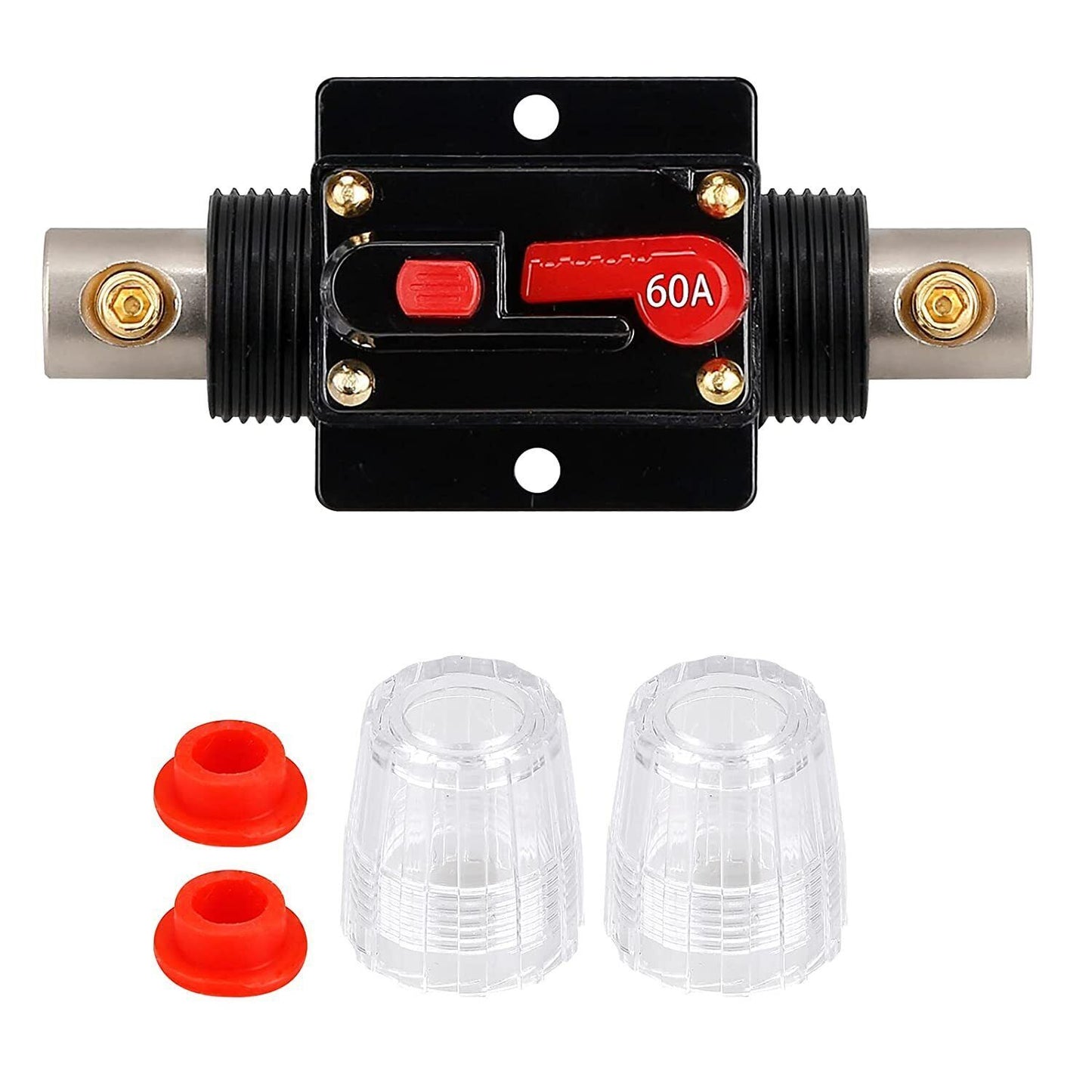 Circuit Breaker 12V 24V Dual Battery IP67 Waterproof Fuse Manual Reset 20 - 100A
