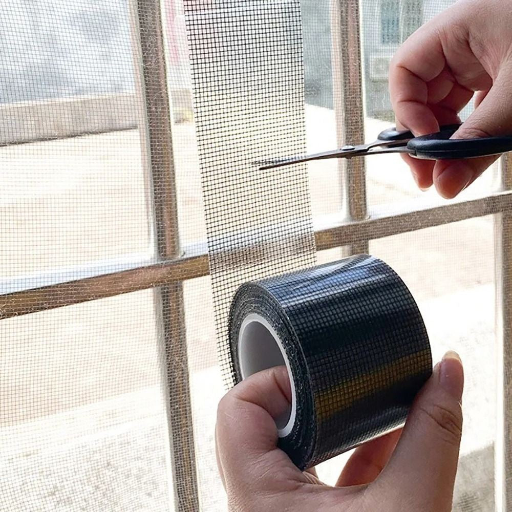 1Roll Fly Window Screen Repair Tape Self-adhesive Mesh Net Repair Tapes