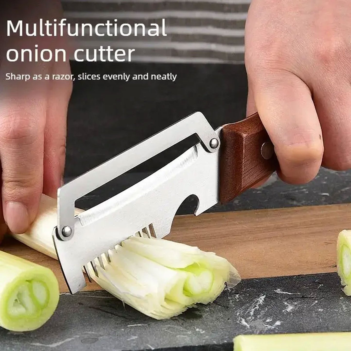 Stainless Steel Vegetable Peeler Wooden Handle Fruit Potato Slicer Kitchen Tool