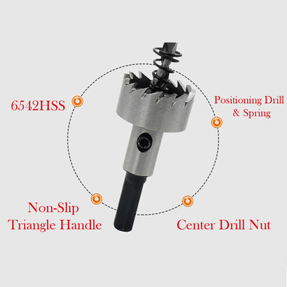 New 15mm to 60mm HSS Hole Saw Tooth Drill Bits Holesaw Cutter for Steel Metal