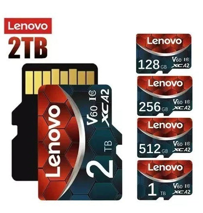 Micro SD Card Class10 V60 TF Memory Card High Speed 128/256/512GB 1TB 2T – Compatible with Lenovo