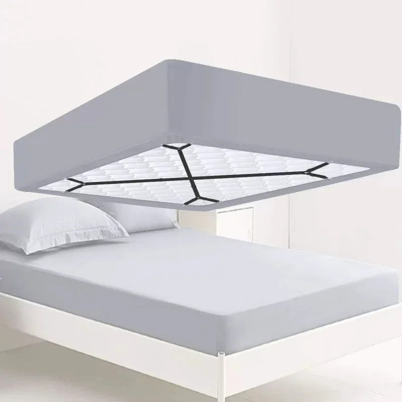 Adjustable Bed Sheet Holder Straps | Crisscross Fasteners for Sheets & Covers