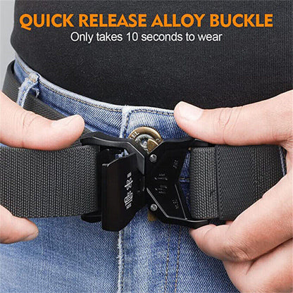 Mens Outdoor Tactical Belt Military Army Metal Buckle Heavy Duty Waistband AU🎁