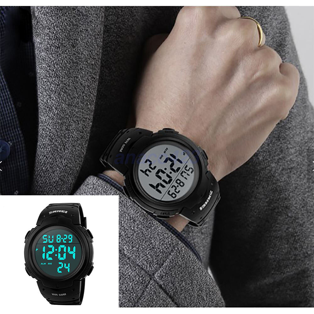 AU NEW Skmei Extra Large Display Digital Watch Sports Stopwatch Electronic Gift