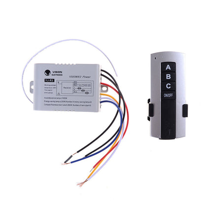 3 Channel Wireless Remote Control Switch Digital Remote Control Switch SEB`Z0