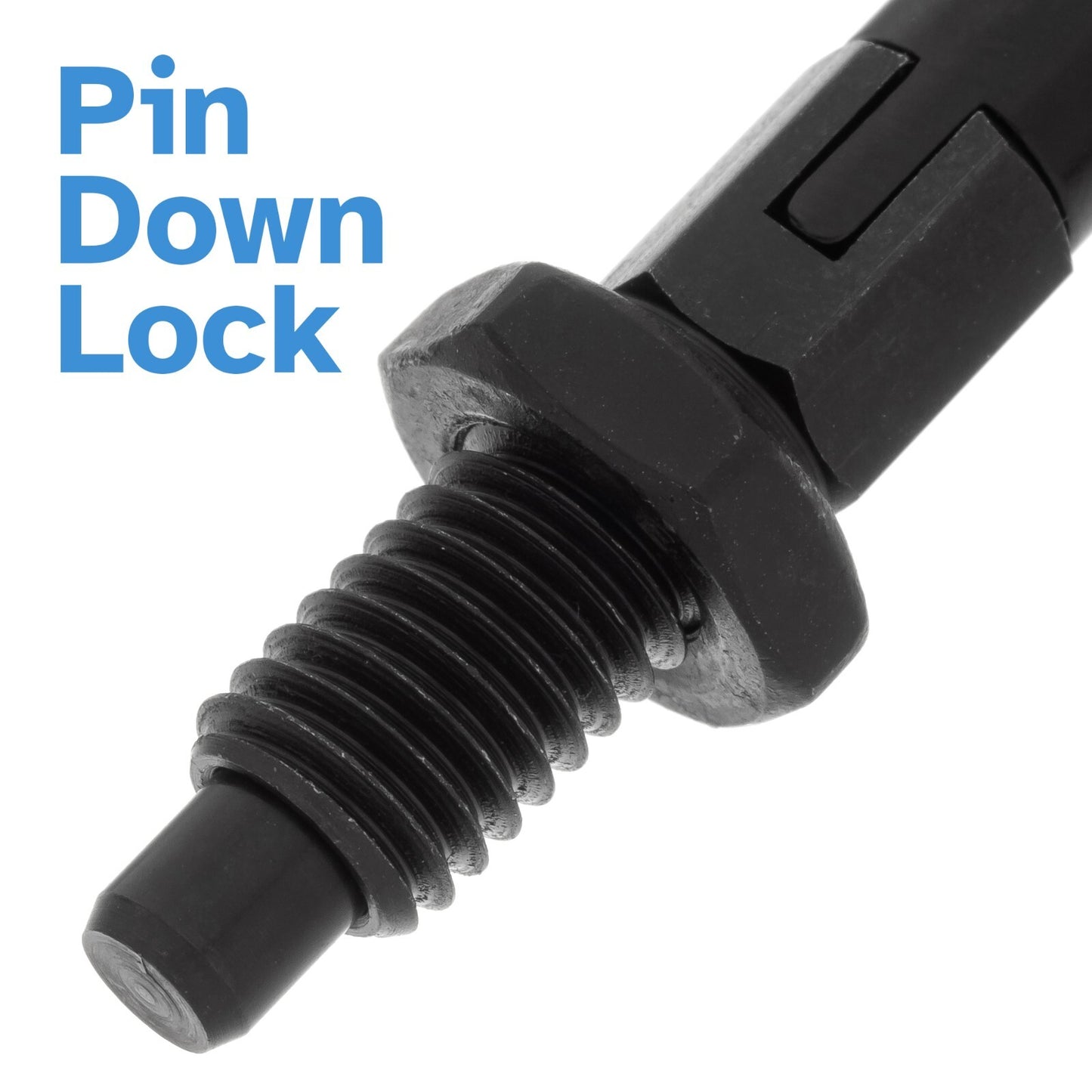 Black Indexing Spring Plunger M8 x 5mm Stainless Steel Loaded Lock Pin Bolt