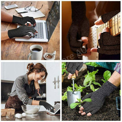 Arthritis Gloves Compression Joint Finger Hand Wrist Support Brace Pain Relief