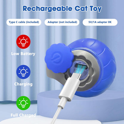 Automatic Rolling Ball Smart Cat Dog Toy Electric Pet Self-moving Kitten Game au