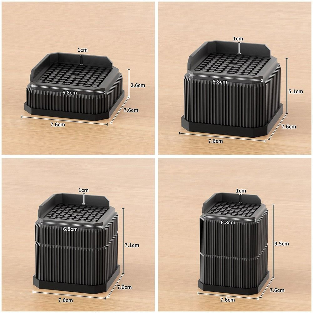 Non-slip Bed Lifts Risers Square Washing Machine Support  Refrigerator