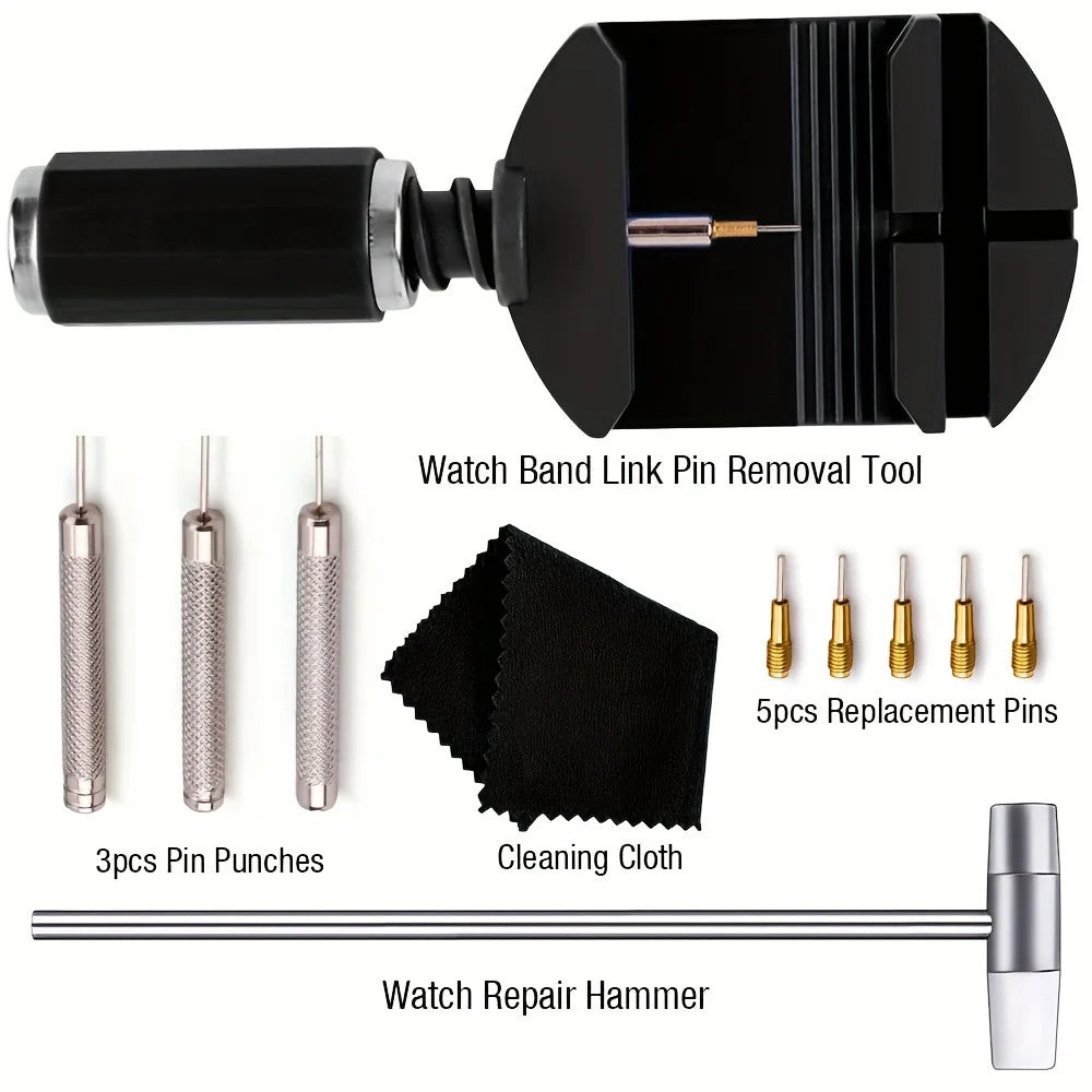 Watch Link Removal Tool Kit Watch Band Tool Strap Chain Pin Remover Repair Tool