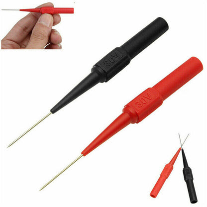 4pcs Multimeter Testing Leads Kit For Fluke Back Probes Sharp Needles Micro Pins