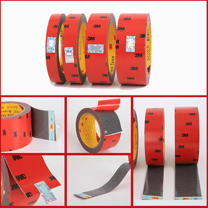 3M Strong Permanent Double Sided Super Sticky Tape Roll for Crafts and Vehicles