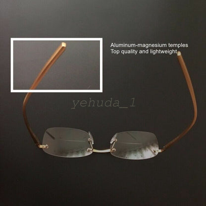 AUS NEW Rimless Bifocal Reading Glasses Readers 1.0 1.5 2.0 2.5 3.0 3.5 4.0