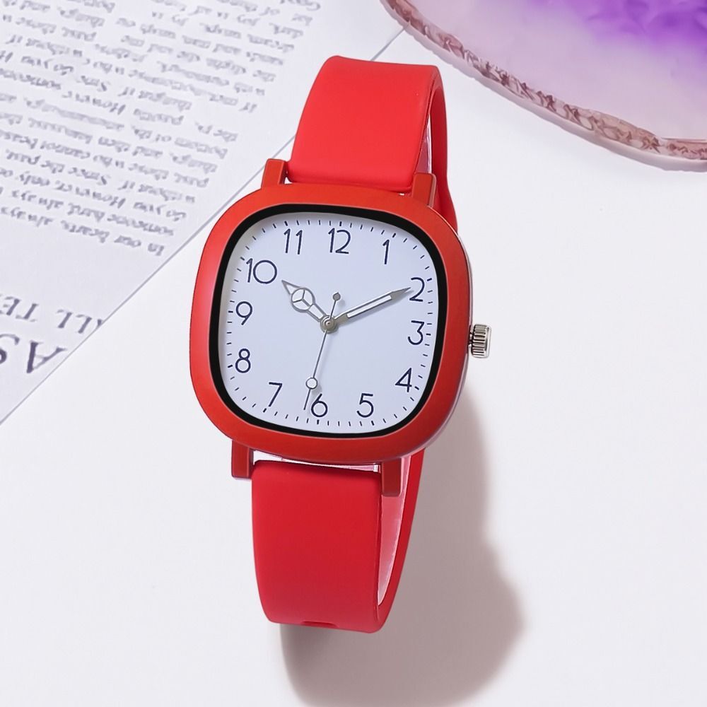 Stainless Steel Women Watch Silicone Ladies Watches Quartz Wristwatches