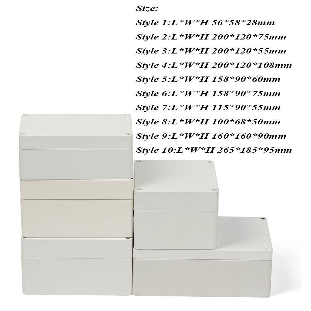 ABS Enclosure Box Plastic Electrical Project Box Outdoor Junction Box Housing