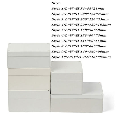 ABS Enclosure Box Plastic Electrical Project Box Outdoor Junction Box Housing