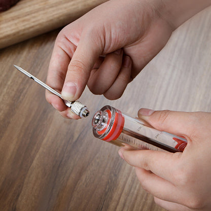 BBQ Injector Master Marinade Meat Cook Injector Syringe Needle Professional