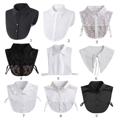 Detachable Blouse False Collar Lapel Shirt Fake Collar Clothes Accessories