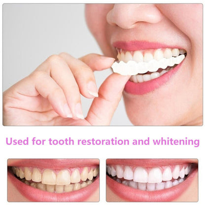 Snap On Bottom /Upper Lower False Teeth Dental Veneers Dentures Fake Tooth Smile