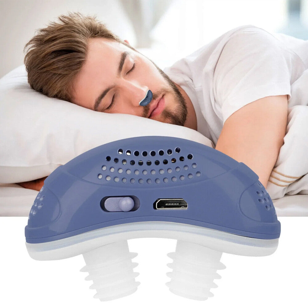 Anti Snoring Device Mini Electric CPAP Noise Sleep Apnea Stop Snore Aid Stopper
