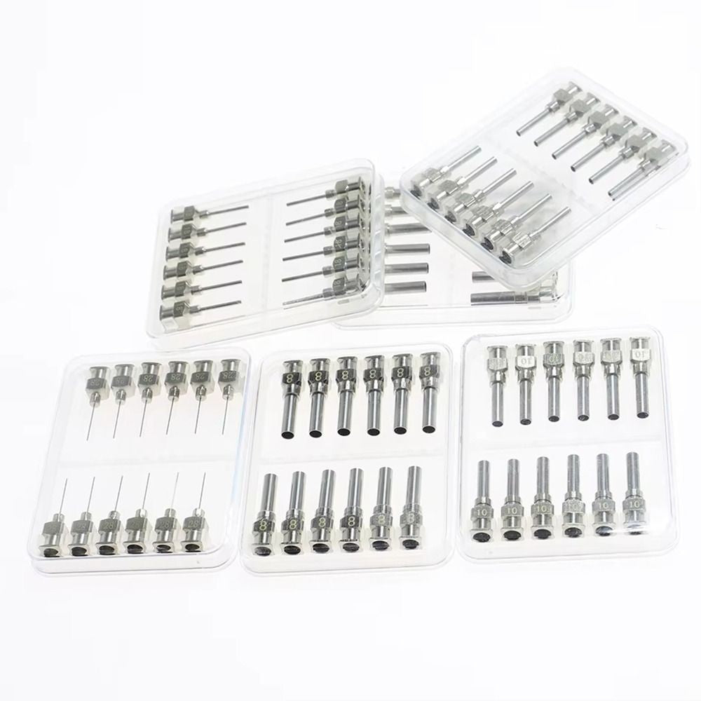 12Pcs 8G-30G Fluids Dispensing Machine Needle Blunt Tip Glue Dispenser Tip