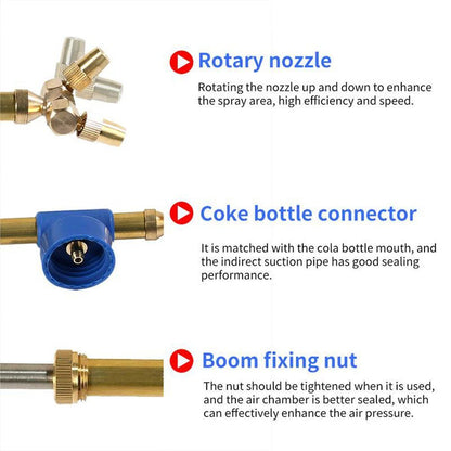 Bottle Garden Supplies Double Nozzle Sprayer Wild Sprayer Double Head Sprayer