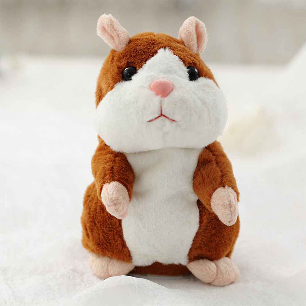 Talking Hamster Chat Mimicry Pet Record hamster Doll Xmas Plush Toy Nod Mouse