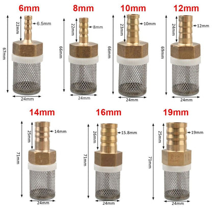1Pcs Brass Strainer Hose Filter 6-19mm 1/2" Mesh Filter New Filtering Net