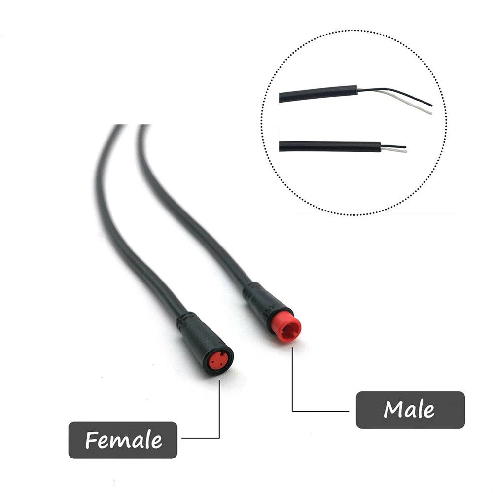 2 3 4 5 6Pin EBike Bicycle Female To/Male Connector Motor Extension Cable
