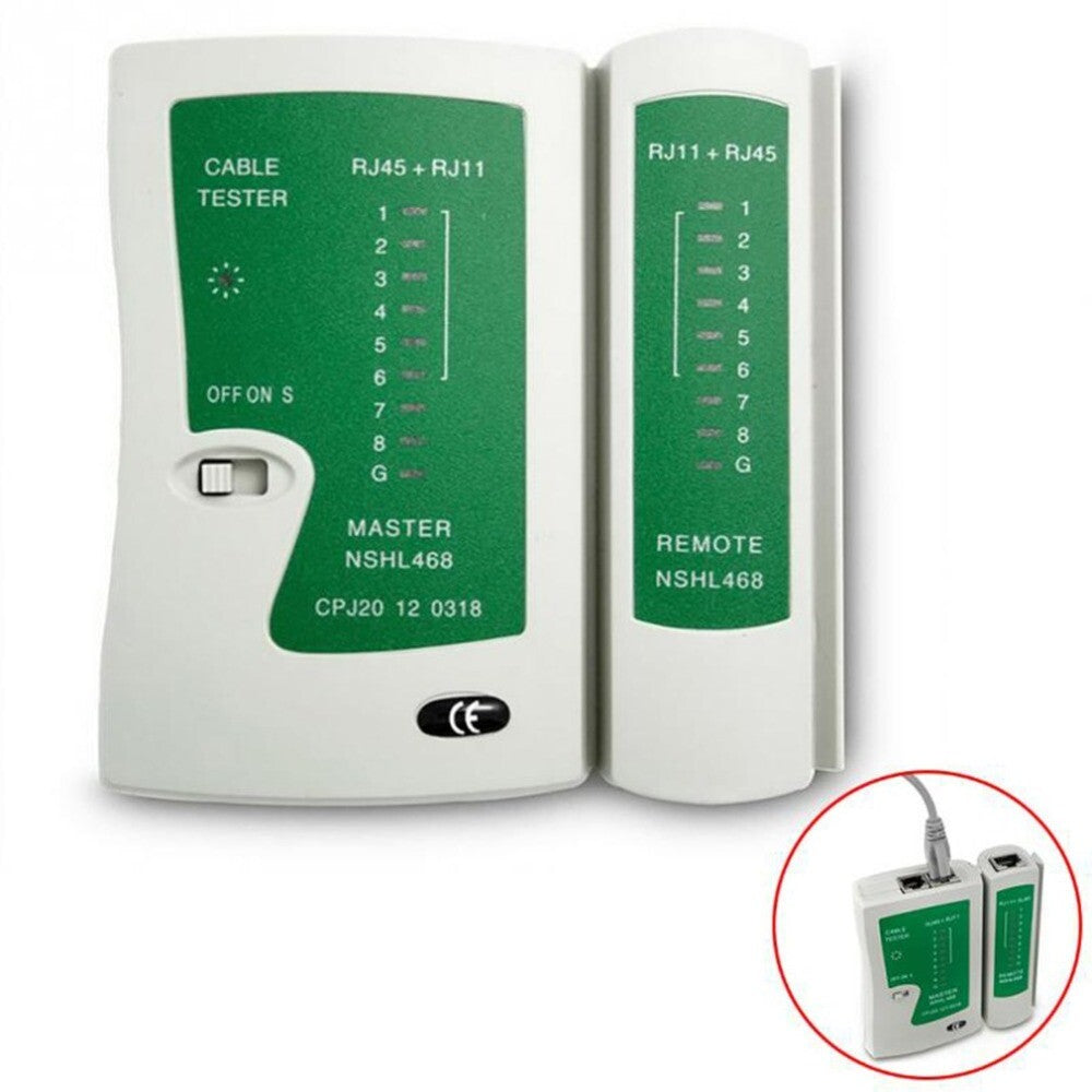Network Cable Tester RJ45 RJ11 RJ12 CAT5/6 UTP LAN Cable Tester Detector Remote