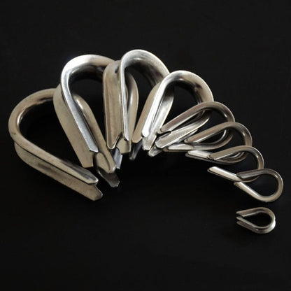 10pcs 1.5-12mm Rope Thimble Rigging Thimbles Ring Clamp  Rope Connecting Head