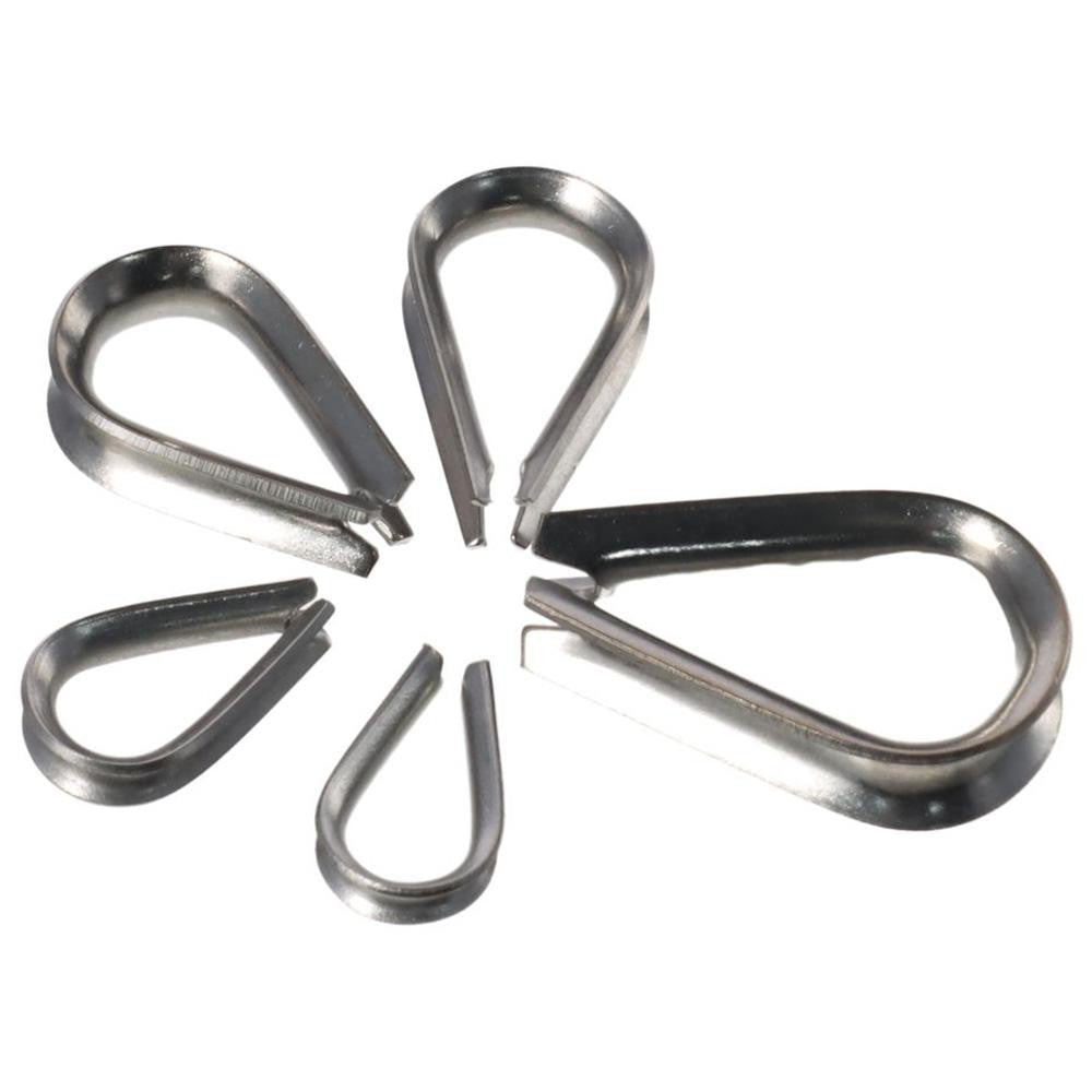 10pcs 1.5-12mm Rope Thimble Rigging Thimbles Ring Clamp  Rope Connecting Head
